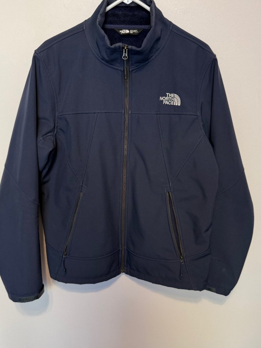 Mens North Face Navy Blue Mens Lined Jacket Size Medium